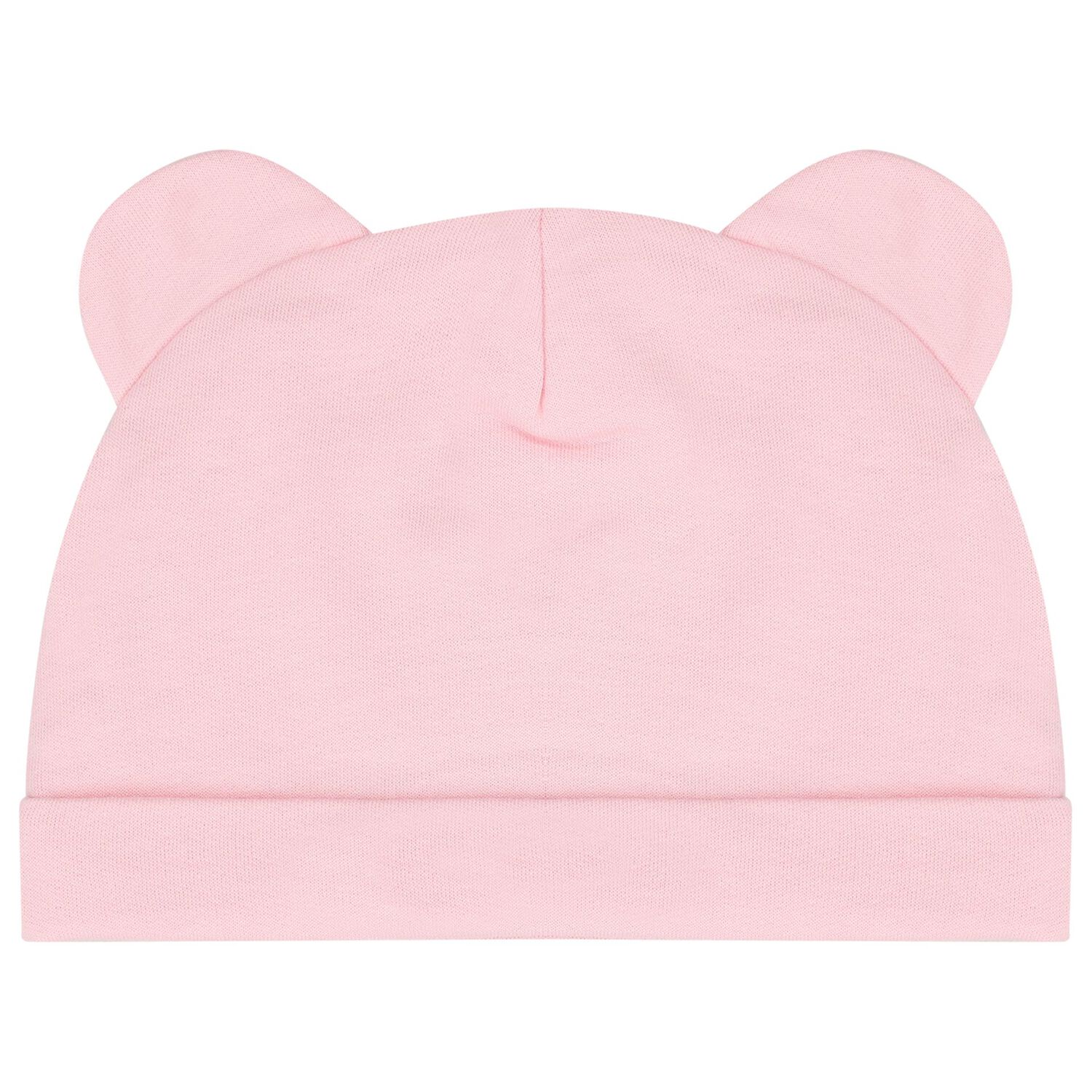 Baby Girls Pink & White Teddy Bear Logo Hat & Bib Gift Set, 1, hi-res