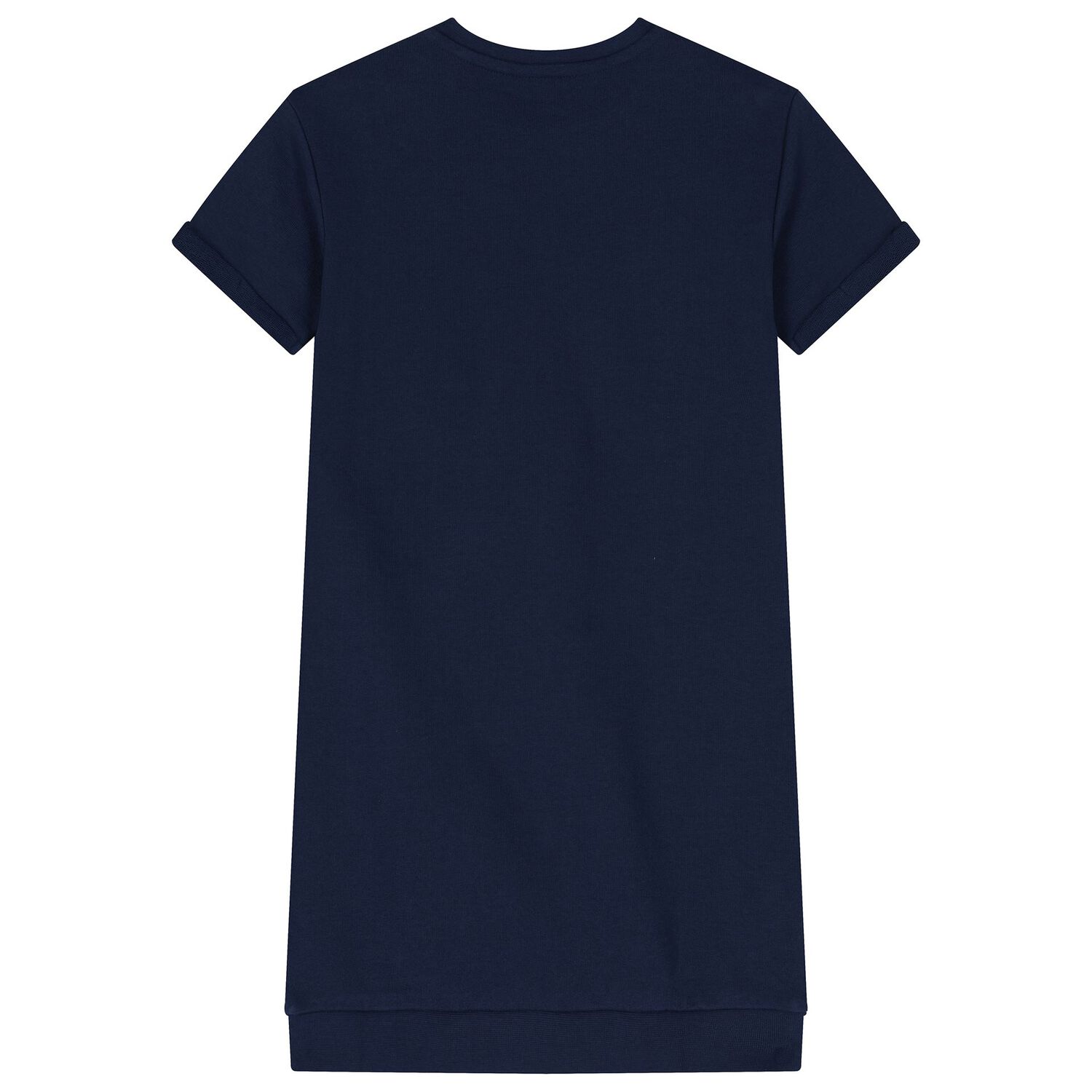 Girls Navy Blue Logo Teddy Bear Logo Dress, 2, hi-res