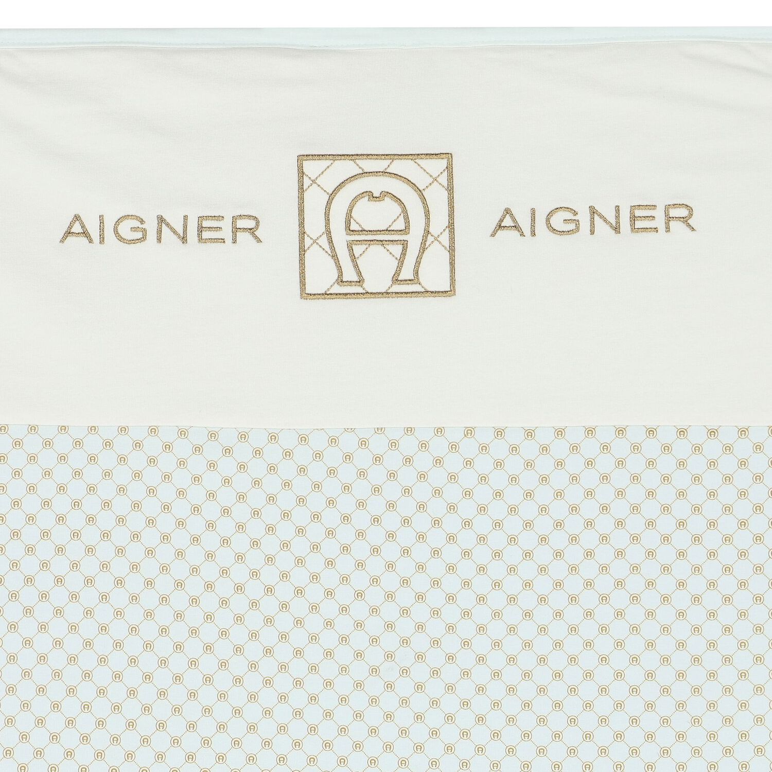 Baby Boys Blue & Gold Logo Blanket, 2, hi-res image number null