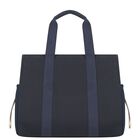 Navy Blue Canvas Baby Changing Bag, 2, hi-res