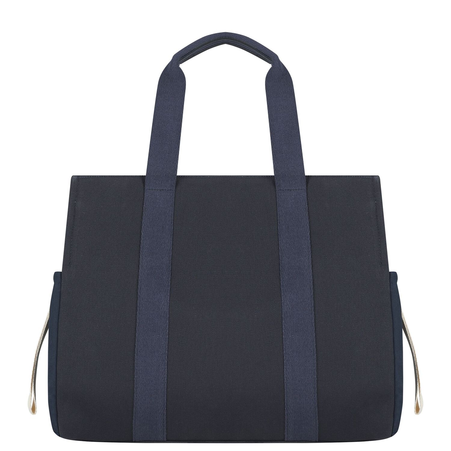 Navy Blue Canvas Baby Changing Bag, 2, hi-res