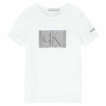 Boys White Logo T-Shirt