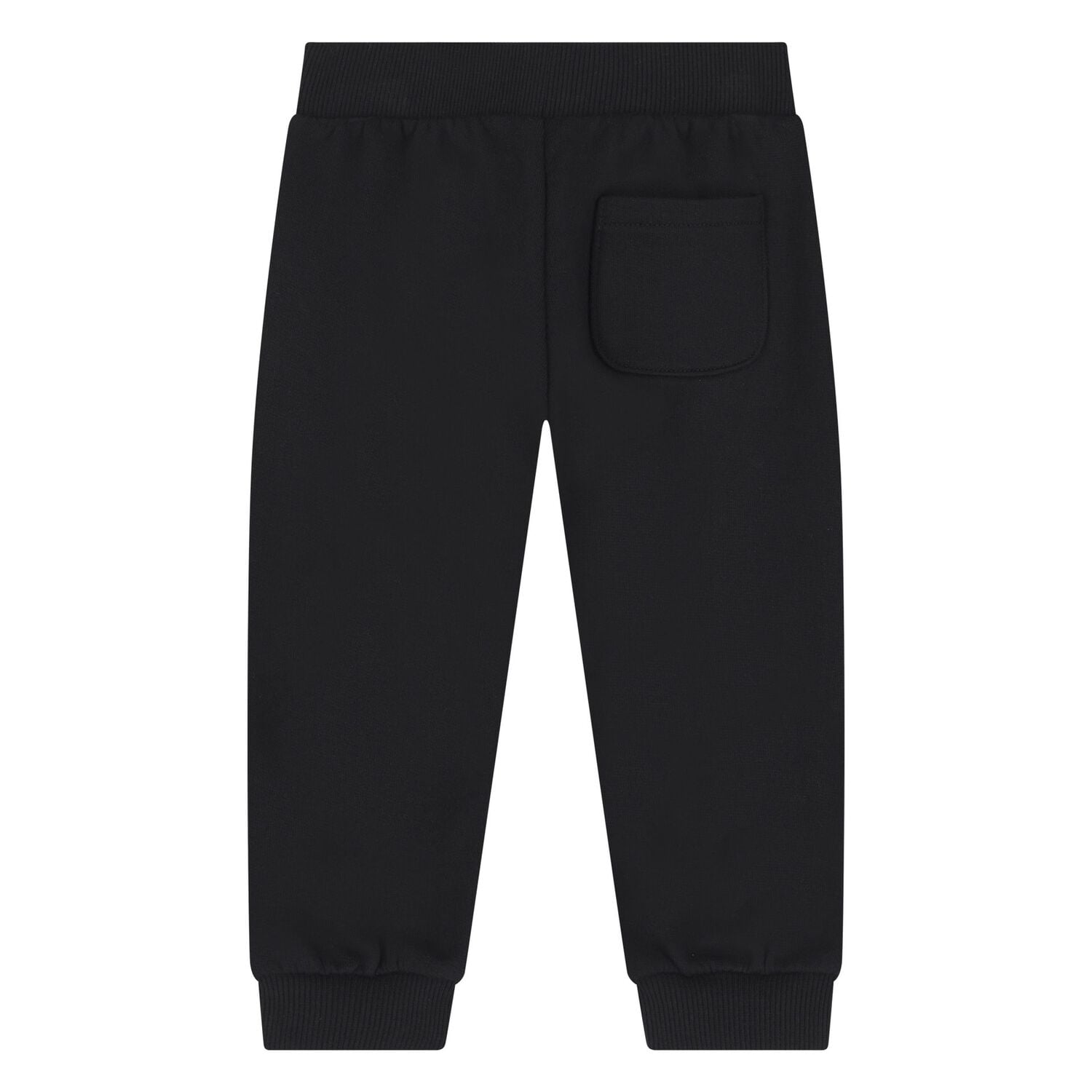 Younger Black Teddy Bear Logo Joggers, 1, hi-res
