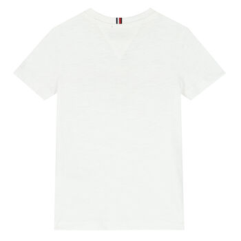 Boys White Logo T-Shirt