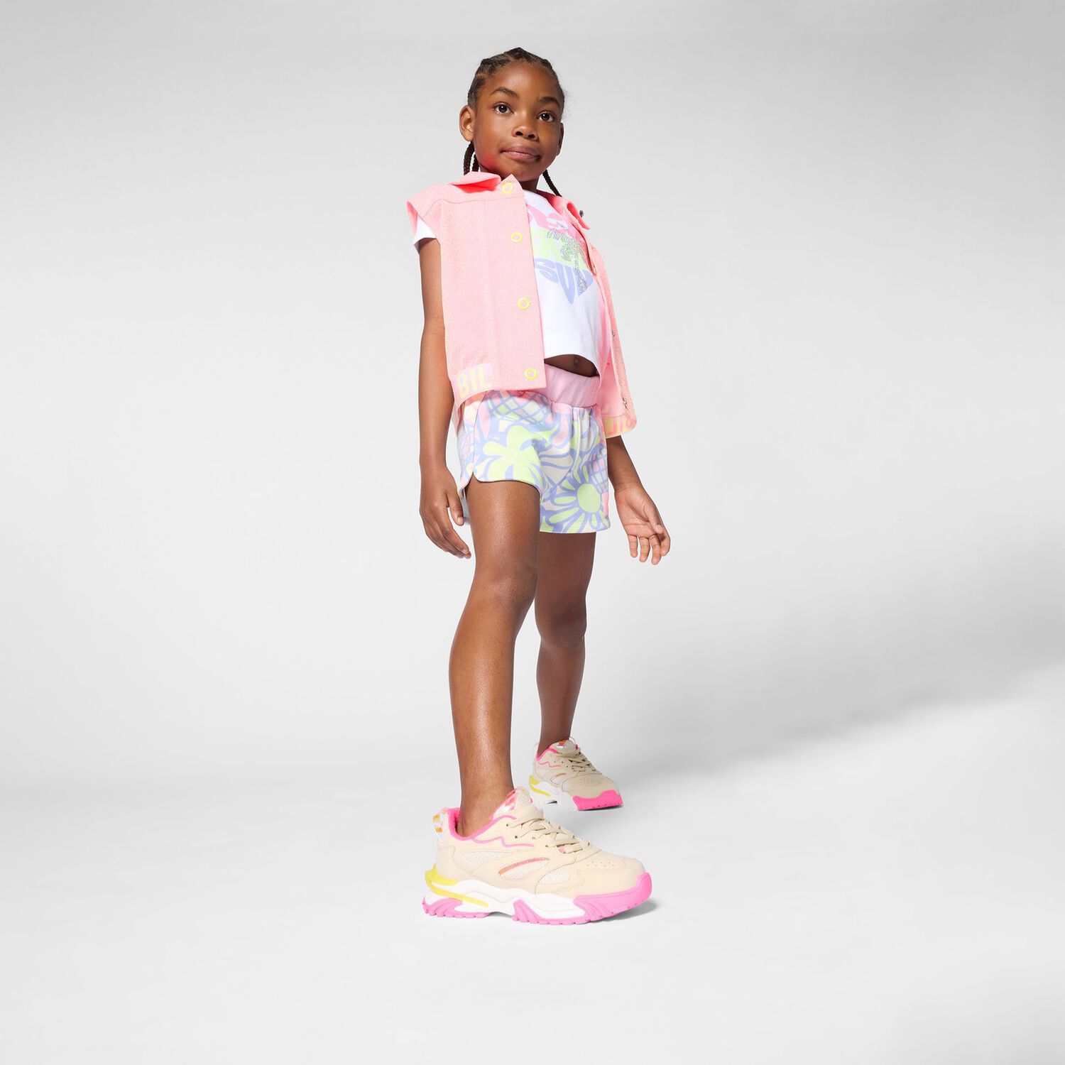 Girls White Rhinestone T-Shirt, 1, hi-res