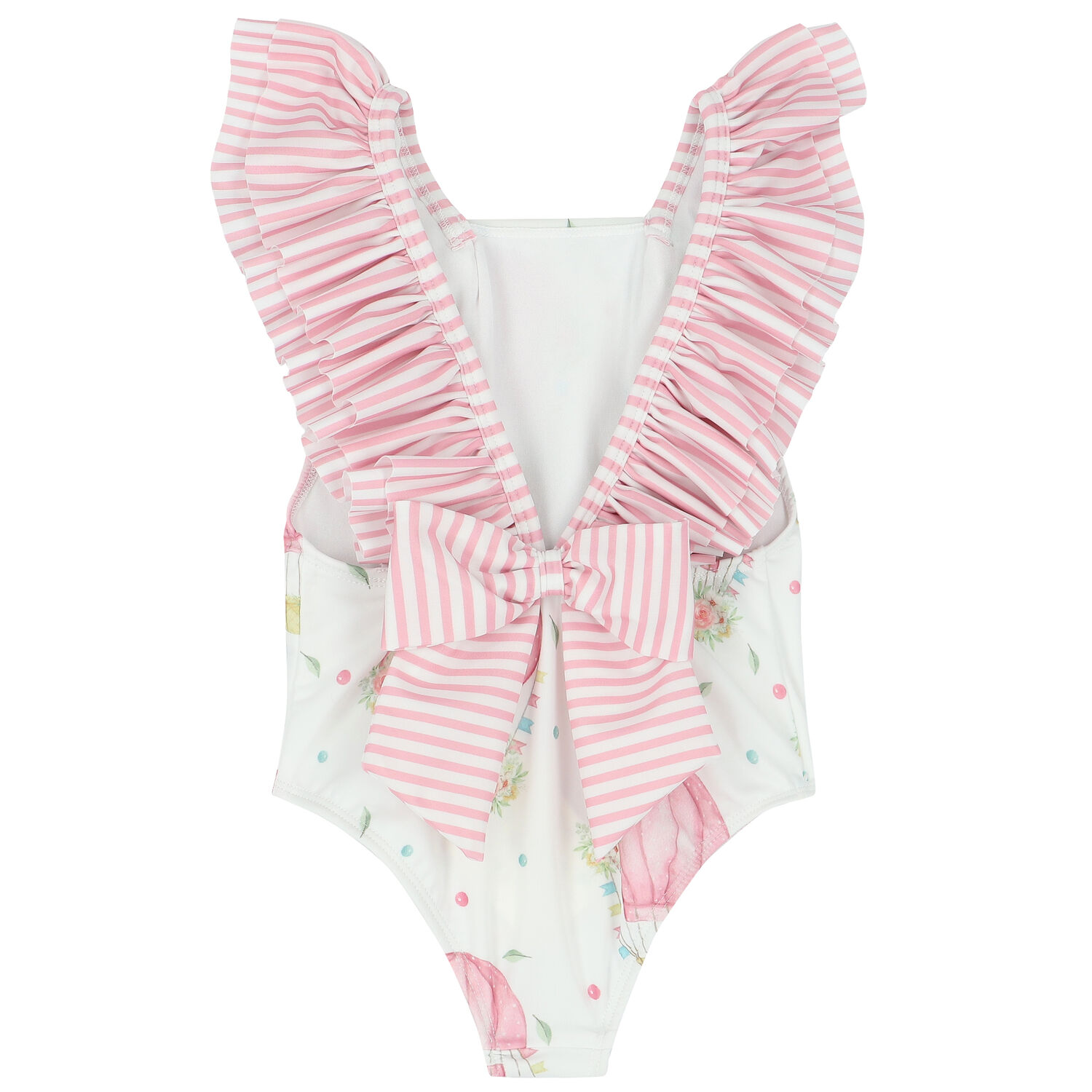 مايوه بنات باللون الأبيض والوردي, 1, hi-res