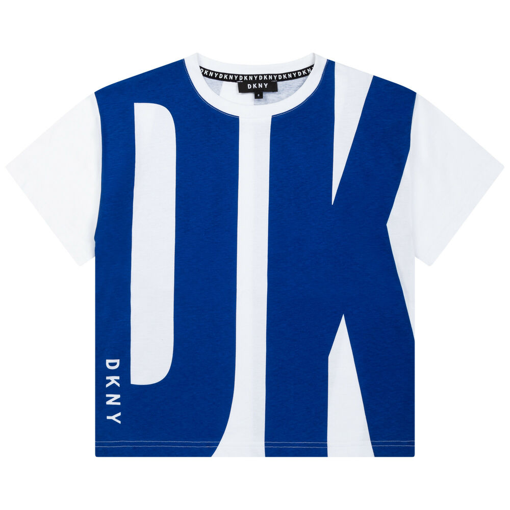DKNY Boys White Logo T-Shirt