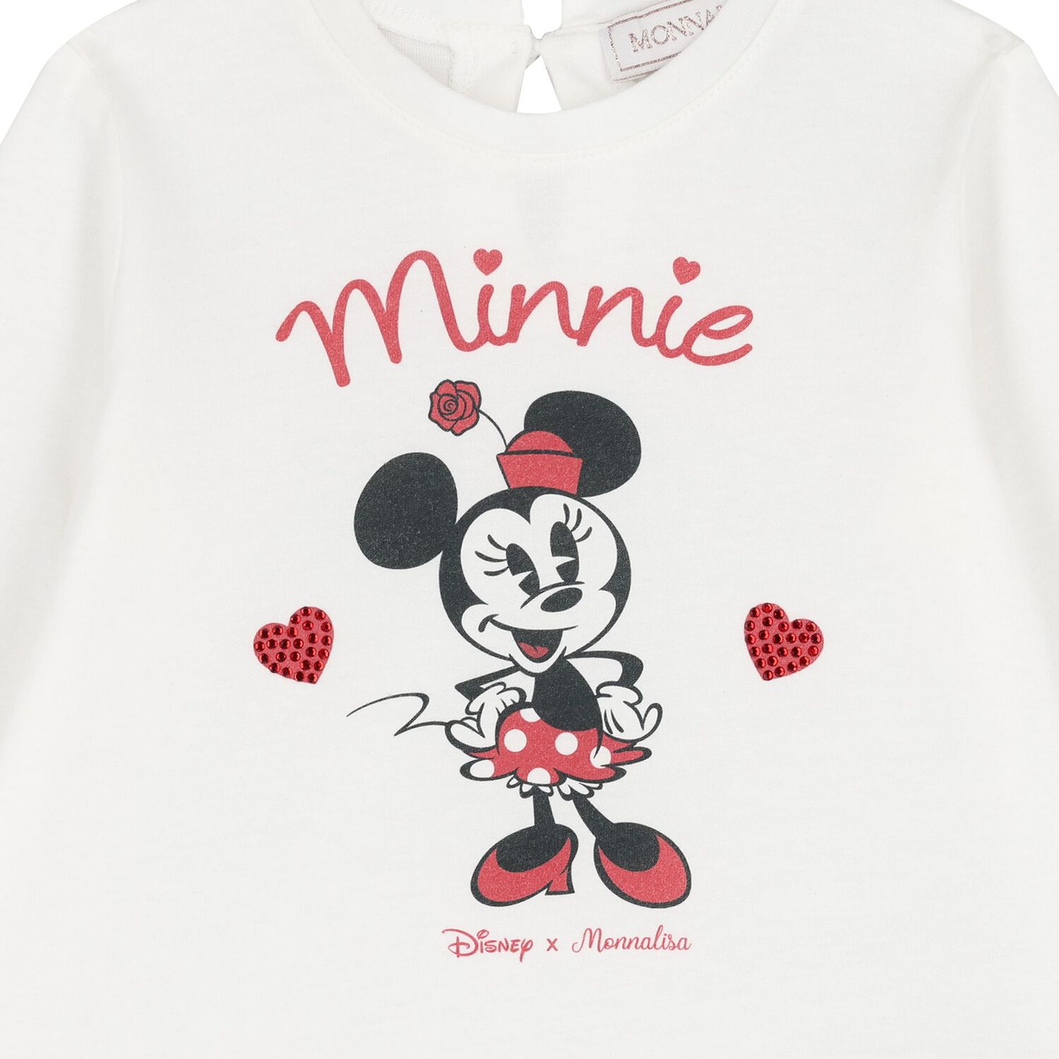 Younger Girls Ivory Disney Long Sleeve Top, 1, hi-res image number null
