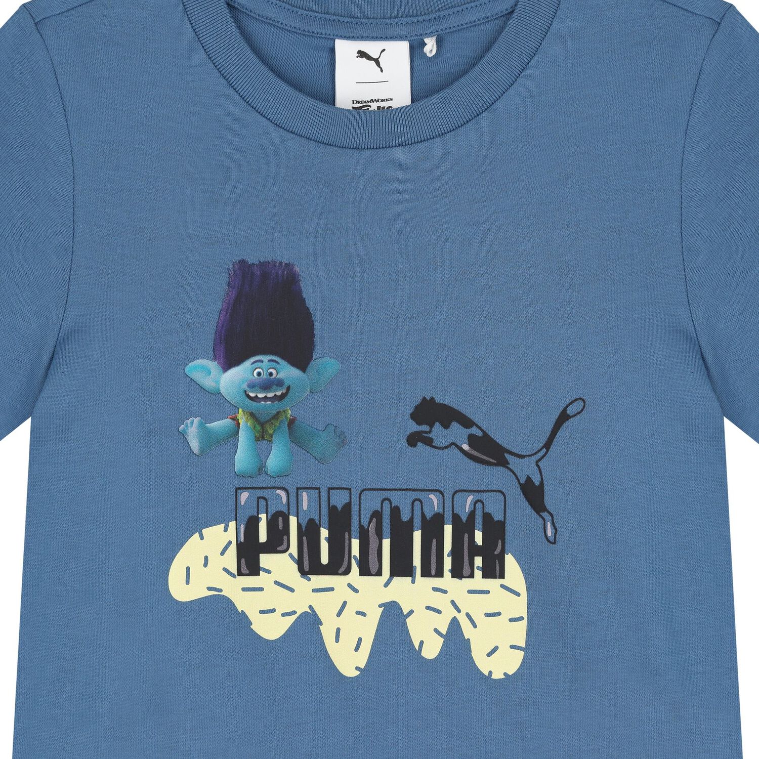 Boys Blue Trolls Logo T-Shirt, 1, hi-res image number null