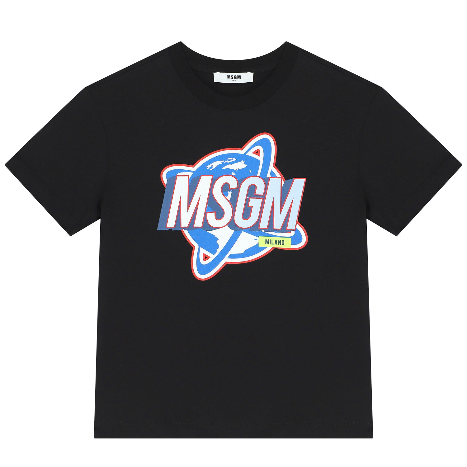 Boys Black Logo T-Shirt, 1, hi-res