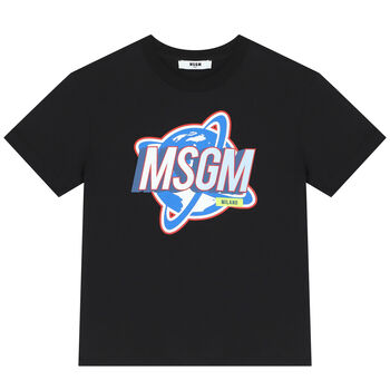 Boys Black Logo T-Shirt