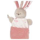 Baby Girls Pink, Beige & White Baby Pacifier Holder, 2, hi-res