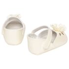 Baby Girls Ivory Flower Pre Walker Shoes, 1, hi-res