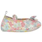 Baby Girls Blue, Yellow & Pink Liberty Pre Walker Shoes, 1, hi-res