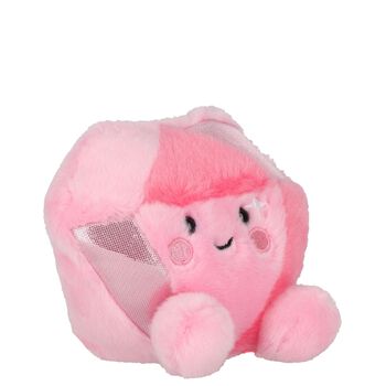 Girls Pink Palm Pals Diamond Soft Toy ( 10cm )