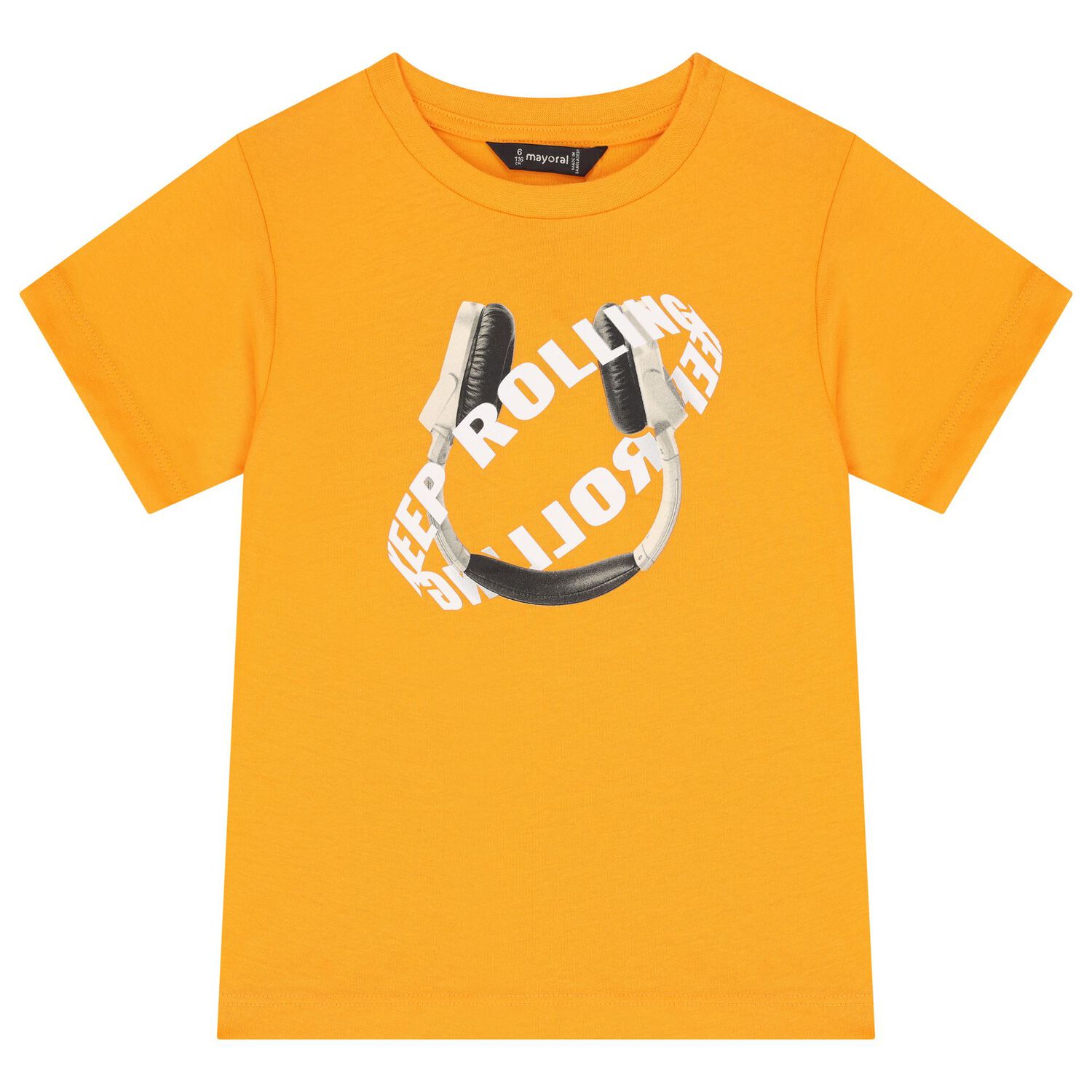 Boys White & Orange T-Shirts ( 2-Pack ), 2, hi-res
