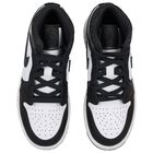 Black, Green & White Air Jordan 1 Mid Trainers, 1, hi-res