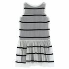 Girls Black & White Logo Dress, 1, hi-res