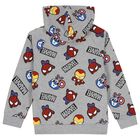 بلوزة مارفل رمادية بغطاء رأس وسحاب للأولاد, 1, hi-res