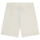 Boys Ivory Logo Shorts, 1, hi-res
