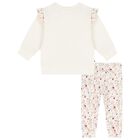 Younger Girls Ivory Trousers Set, 1, hi-res