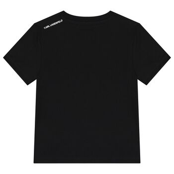 Boys Black Ikonik Logo T-Shirt