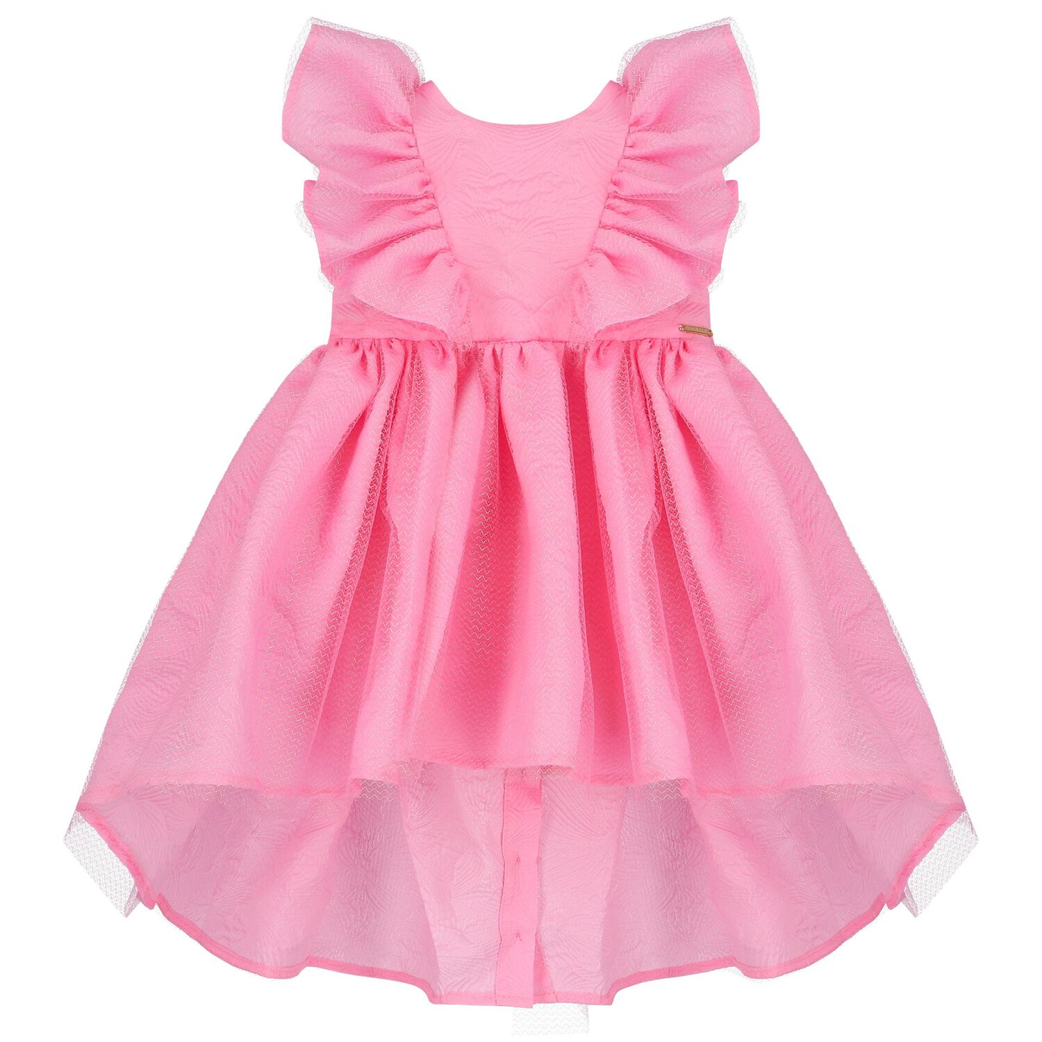 Girls Pink Ruffled Dress, 1, hi-res image number null