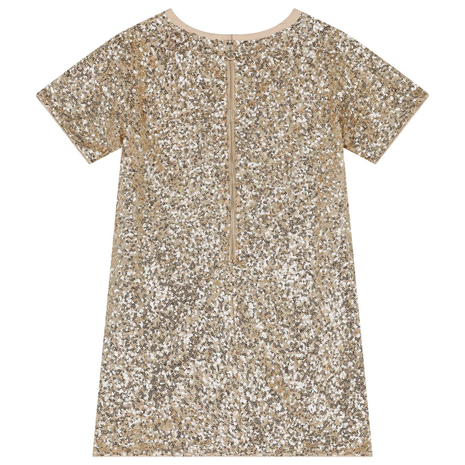 Girls Gold Sequin Dress, 1, hi-res image number null