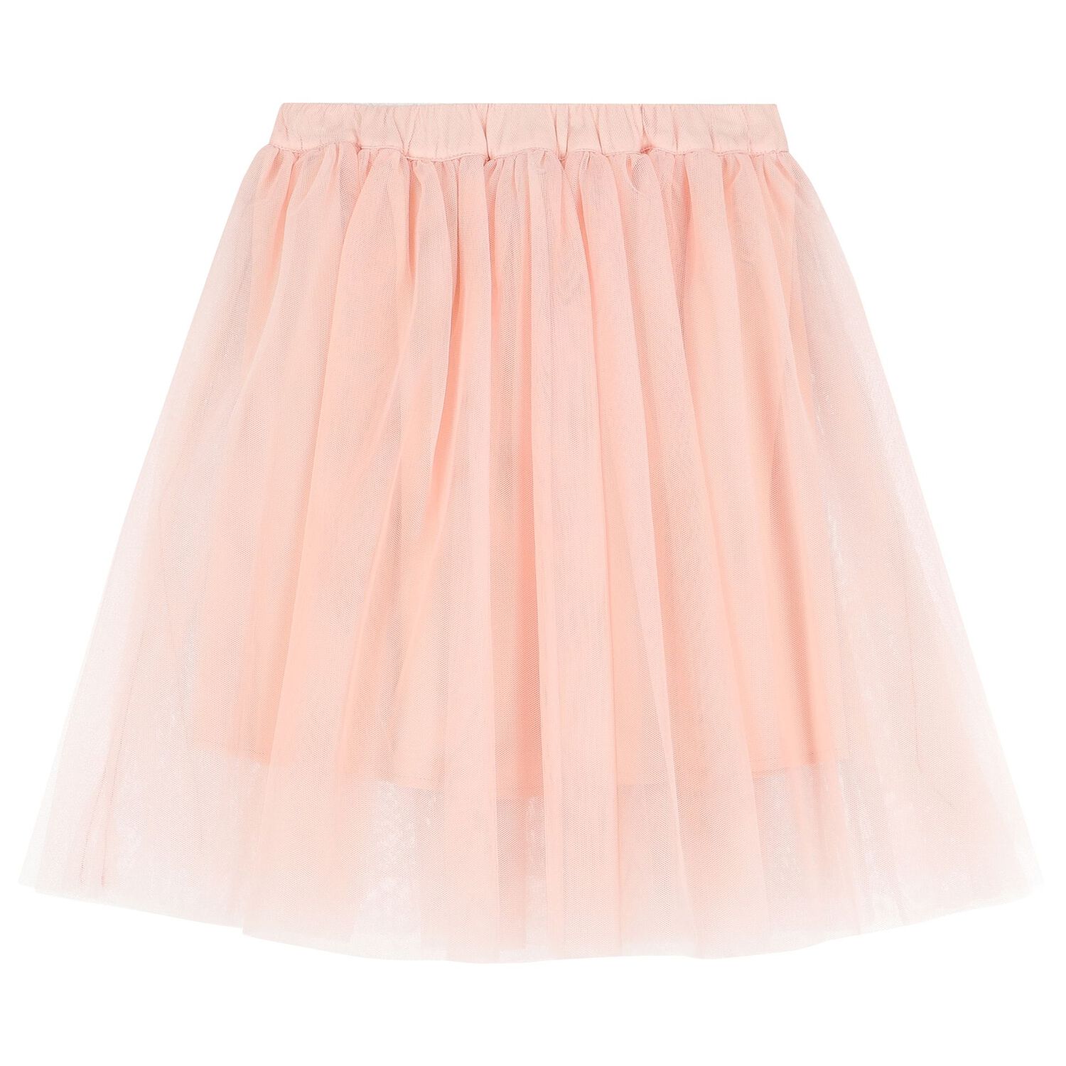 Girls Pink Logo Tulle Skirt, 1, hi-res image number null