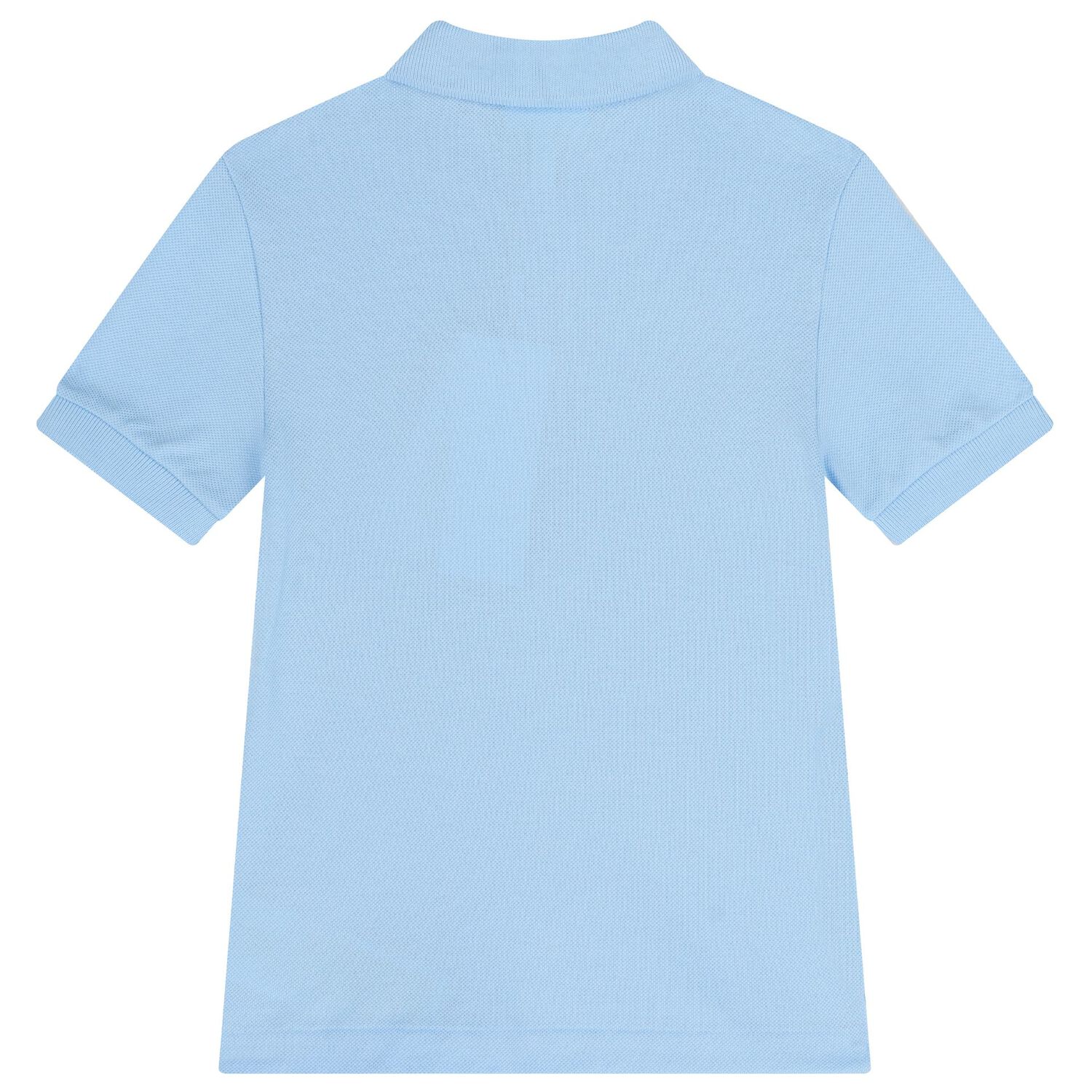 Boys Blue Logo Polo Shirt, 7, hi-res