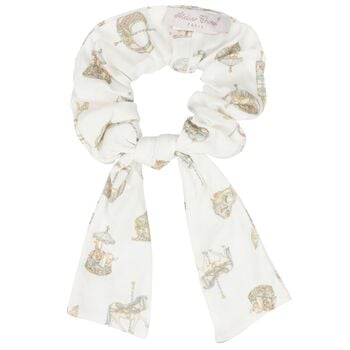 Girls Ivory Carousel Scrunchie
