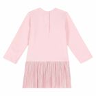 Younger Girls Pink Dress, 1, hi-res