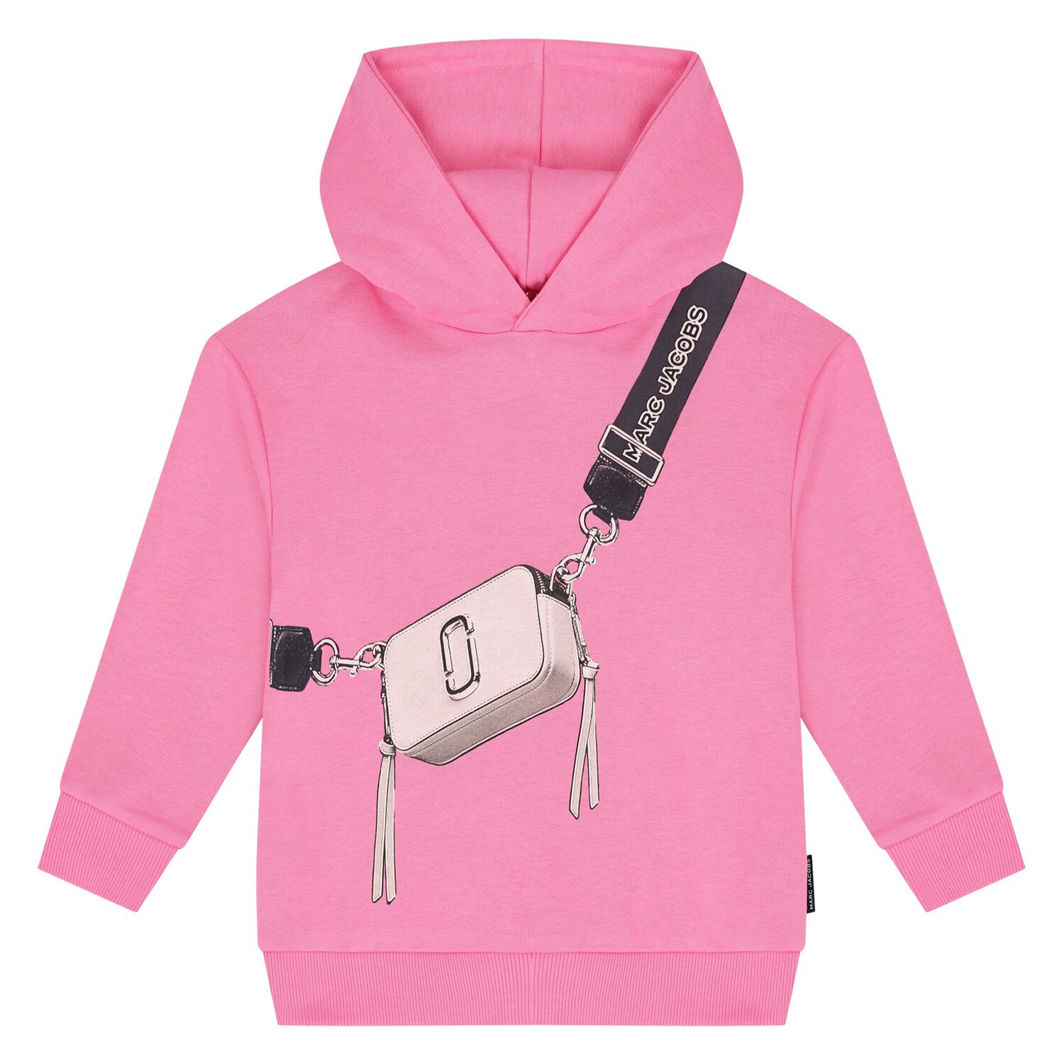 Girls Pink Logo Hooded Top, 1, hi-res image number null