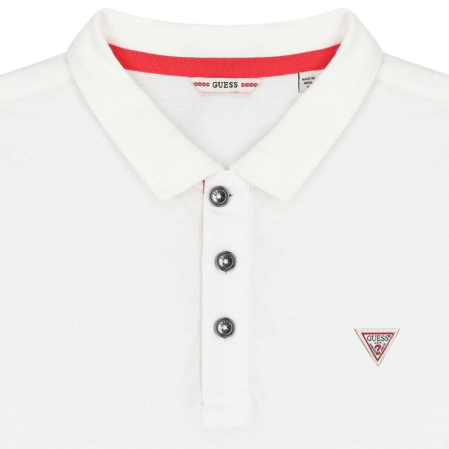 Boys White Logo Polo Shirt, 1, hi-res image number null