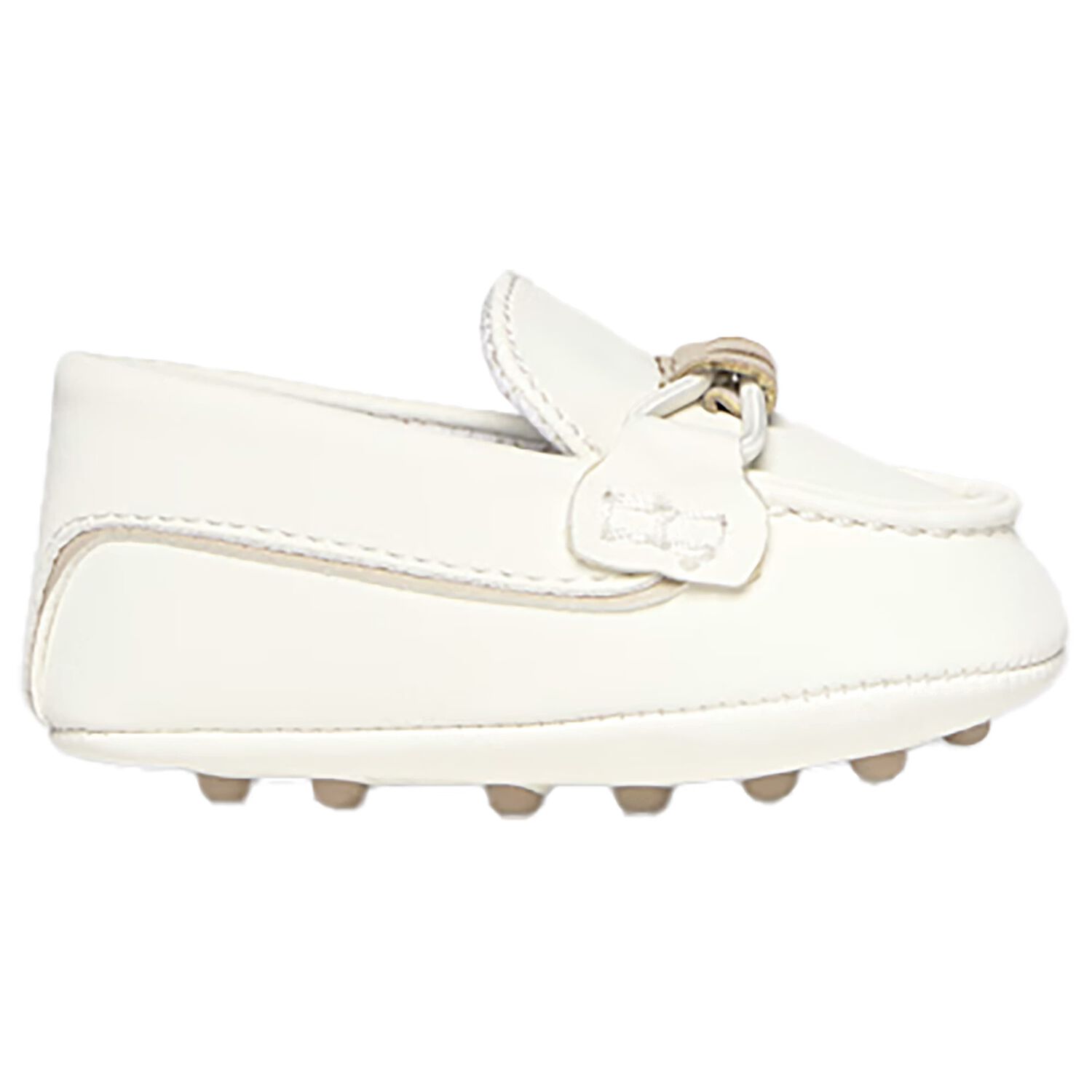 Baby Boys Ivory Suede Pre Walker Moccasins, 3, hi-res