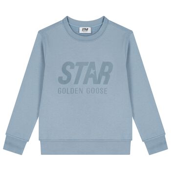 Boys Blue Logo Sweatshirt
