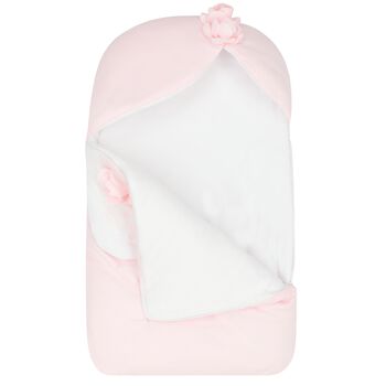 Girls Pink & White Floral Baby Nest