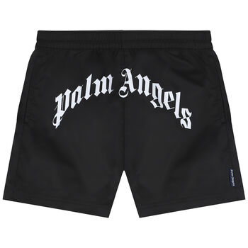 Black Logo Swim Shorts