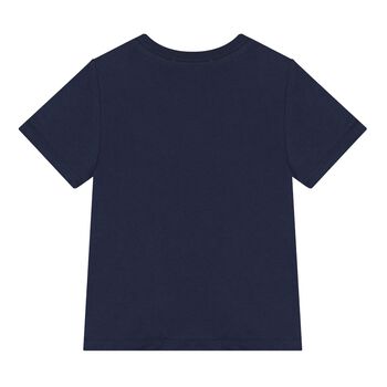 Baby Boys Navy Blue Polo Bear T-Shirt
