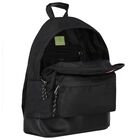 Boys Black logo Backpack, 2, hi-res