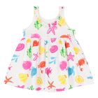 طقم فستان بنات باللون الابيض, 1, hi-res