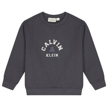 Boys Grey Logo Sweatshirt
