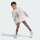 Girls Ivory & Purple Daisy Duck Logo Leggings Set, 1, hi-res