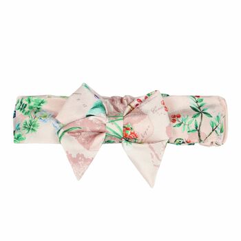 Baby Girls Pink Geo Map Bow Headband