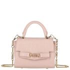 Girls Metallic Pink Textured Faux Leather Handbag, 1, hi-res