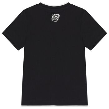 Boys Black Teddy Bear T-Shirt