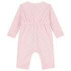 Baby Girls Pink GG Logo Romper Gift Set, 2, hi-res
