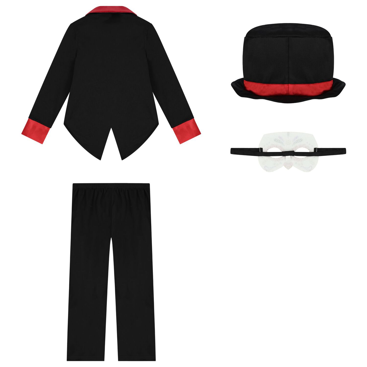 Boys Black Dia De Los Muertos Halloween Costume, 1, hi-res image number null