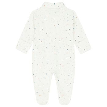 Baby Boy White & Blue Babygrow, 1 Baby Boy White & Blue Babygrow