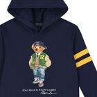سويتشيرت أولاد بالشعار باللون الكحلي, 1, hi-res